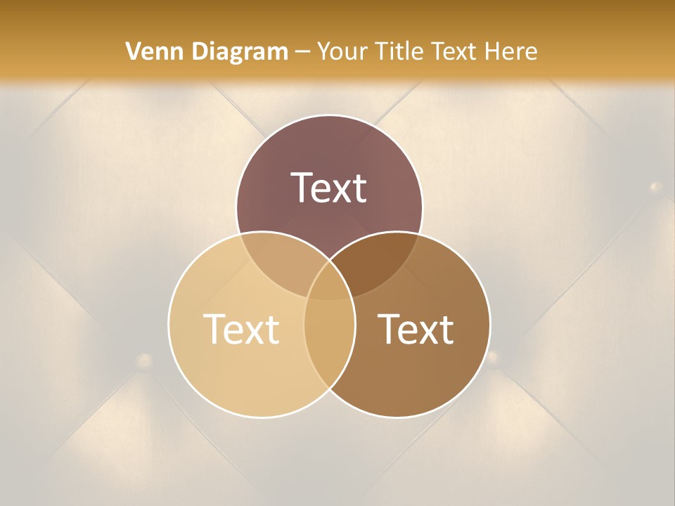 Golden Leather PowerPoint Template