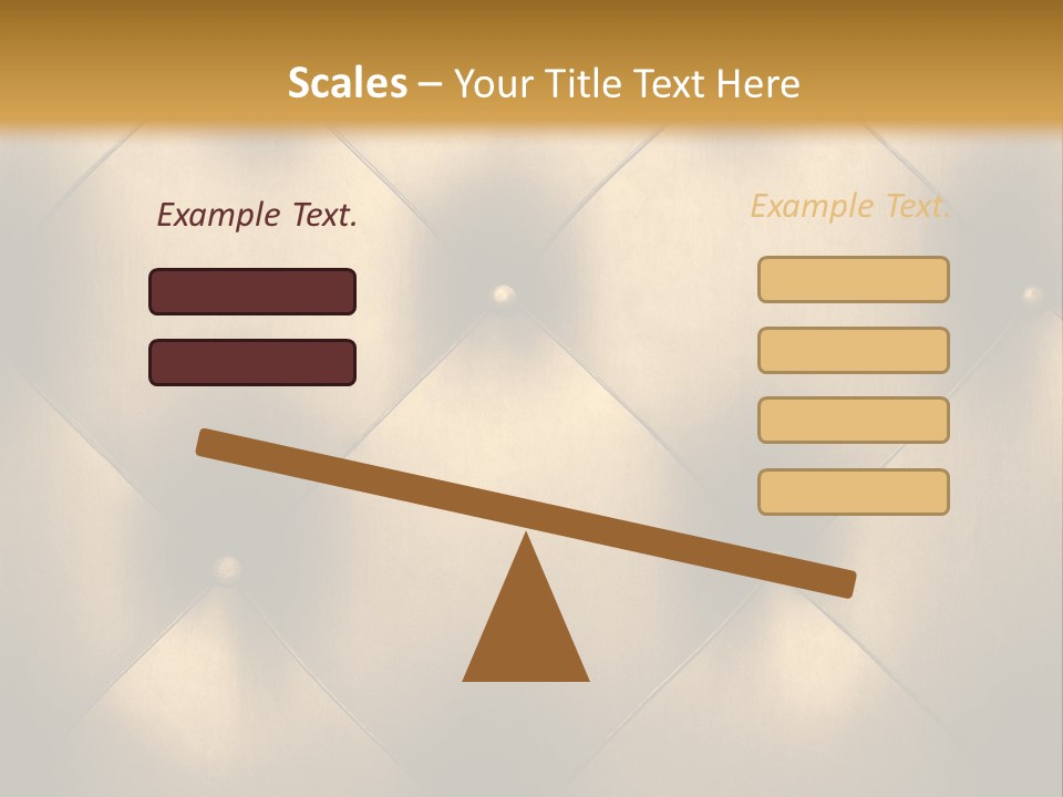 Golden Leather PowerPoint Template