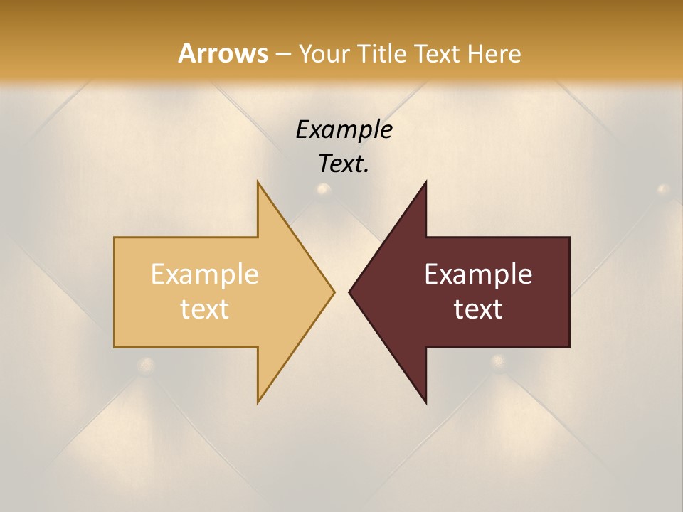 Golden Leather PowerPoint Template