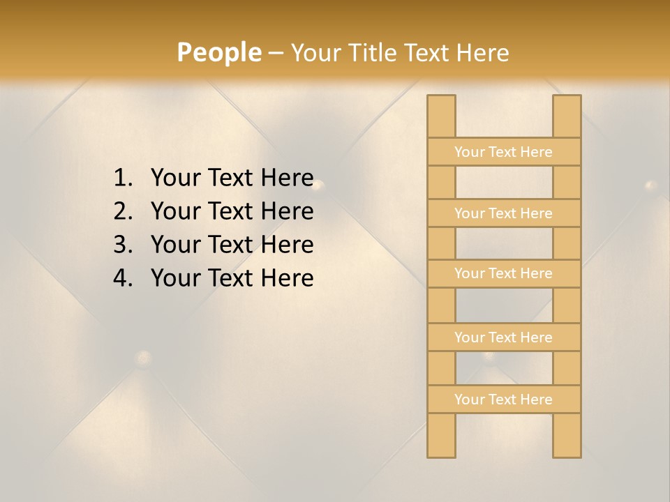 Golden Leather PowerPoint Template