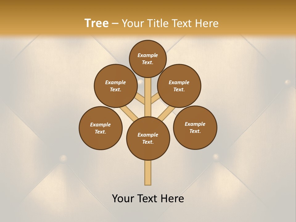 Golden Leather PowerPoint Template