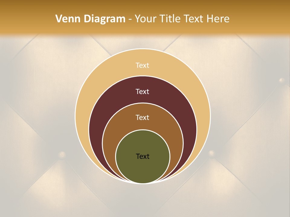 Golden Leather PowerPoint Template
