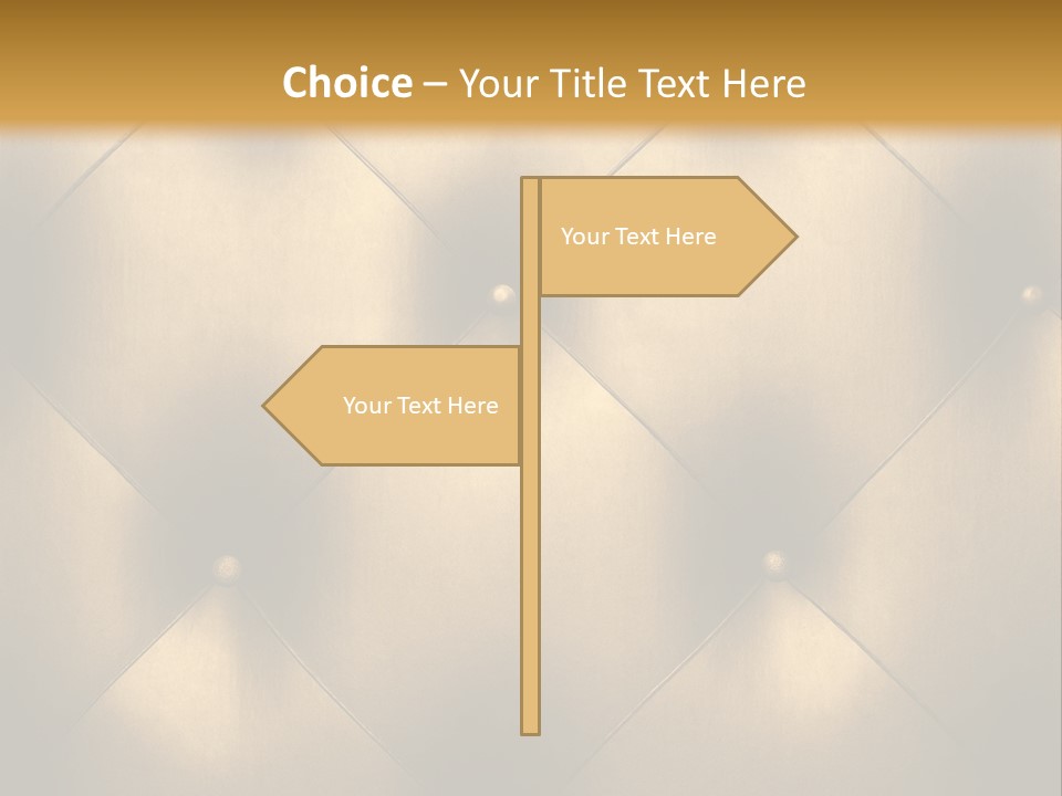 Golden Leather PowerPoint Template
