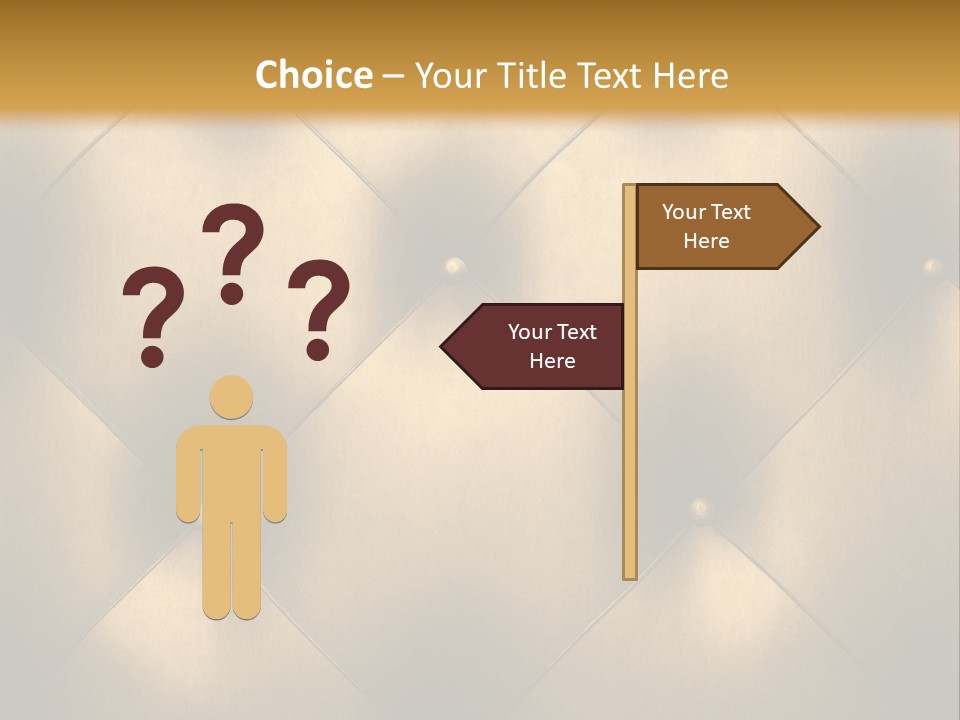 Golden Leather PowerPoint Template