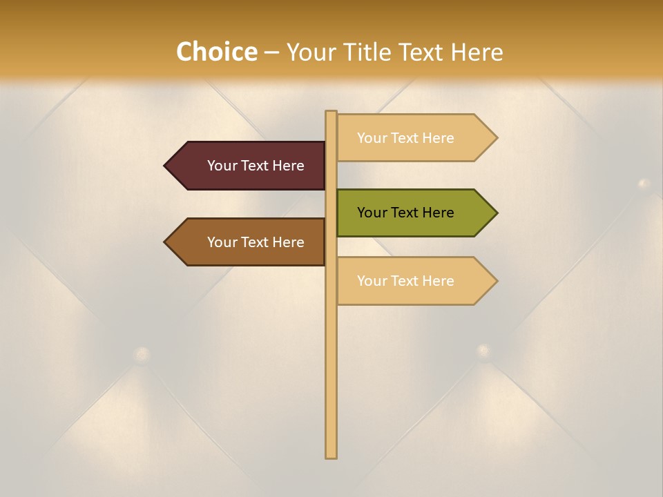 Golden Leather PowerPoint Template