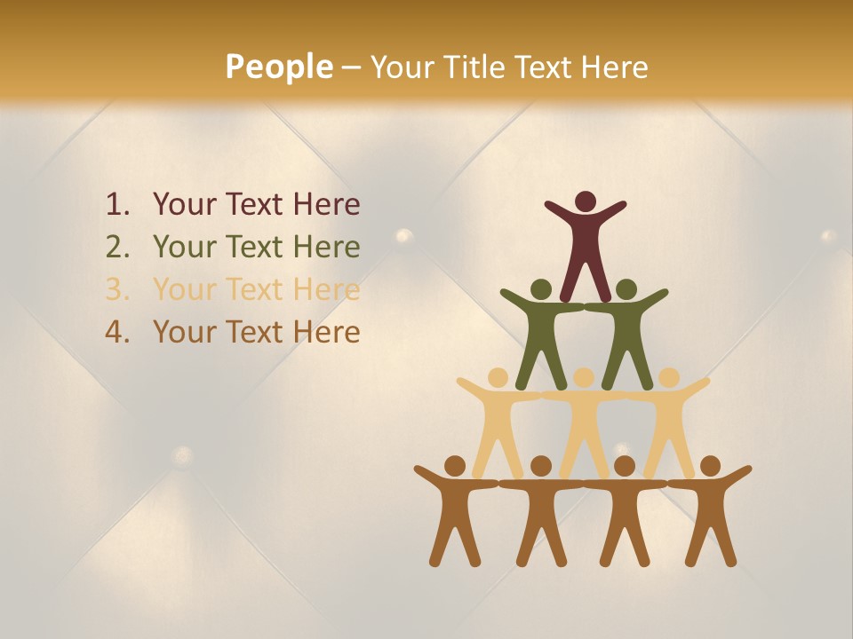Golden Leather PowerPoint Template