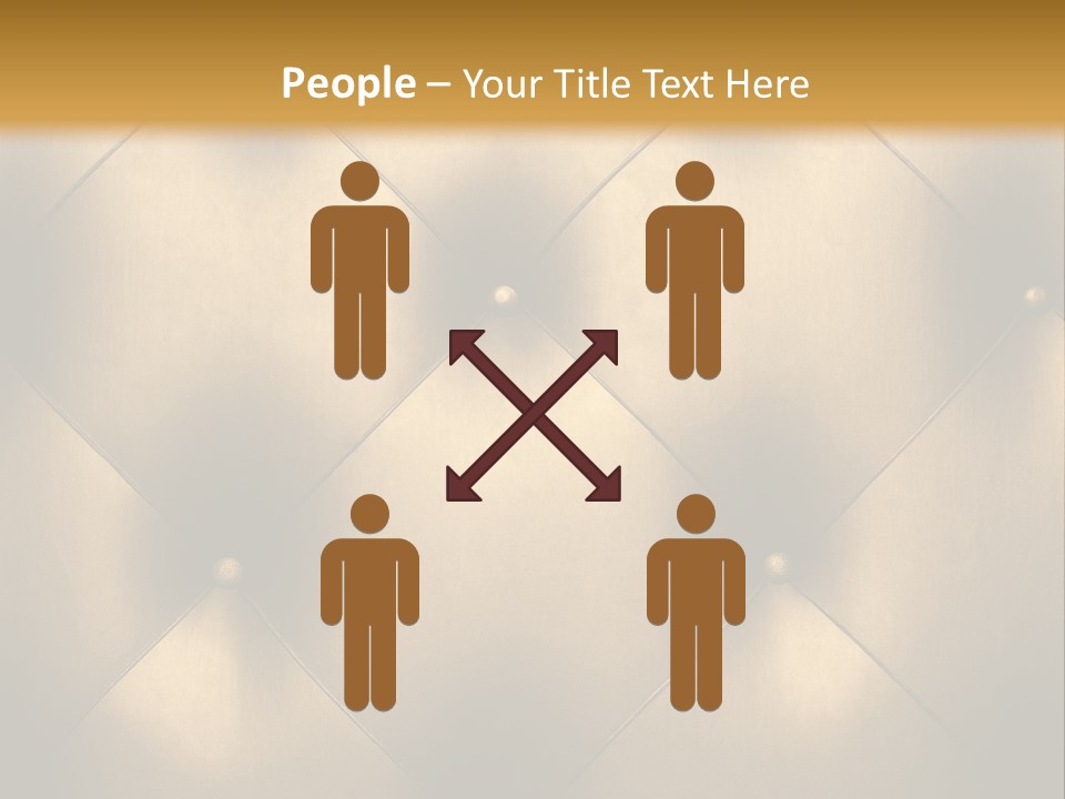 Golden Leather PowerPoint Template