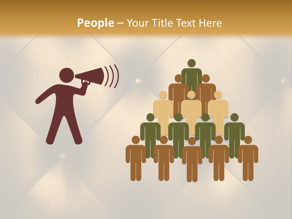 Golden Leather PowerPoint Template