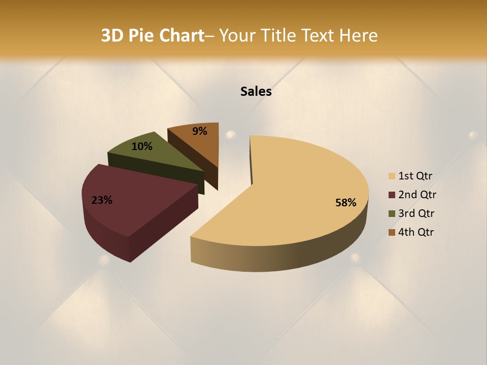 Golden Leather PowerPoint Template