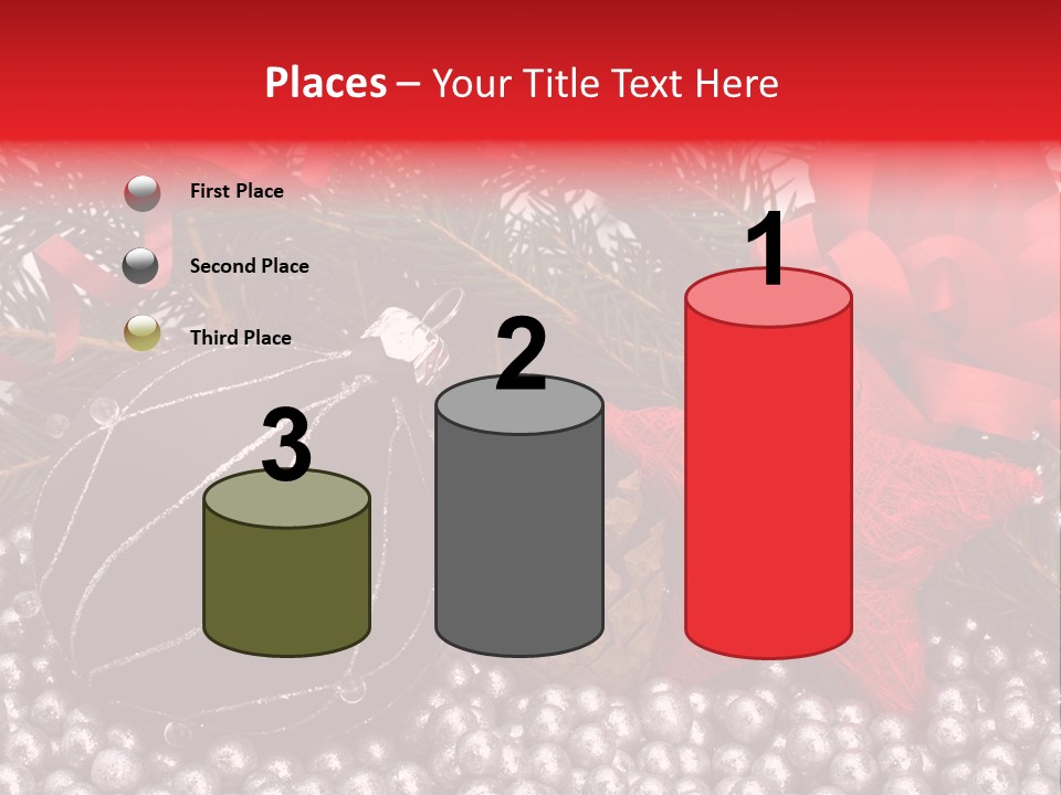 Christmas Decorations Star PowerPoint Template