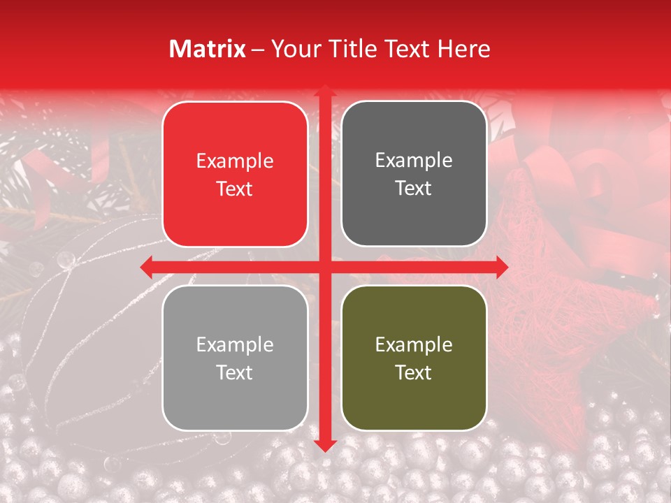 Christmas Decorations Star PowerPoint Template