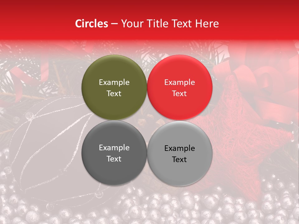 Christmas Decorations Star PowerPoint Template