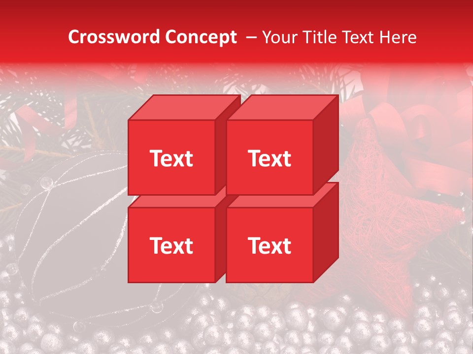 Christmas Decorations Star PowerPoint Template