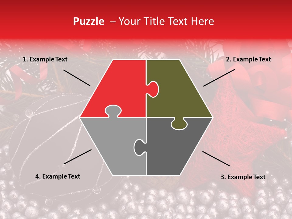 Christmas Decorations Star PowerPoint Template