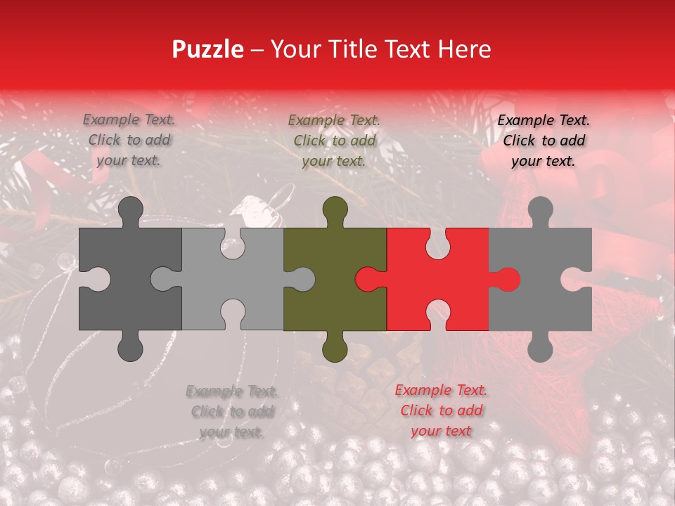 Christmas Decorations Star PowerPoint Template