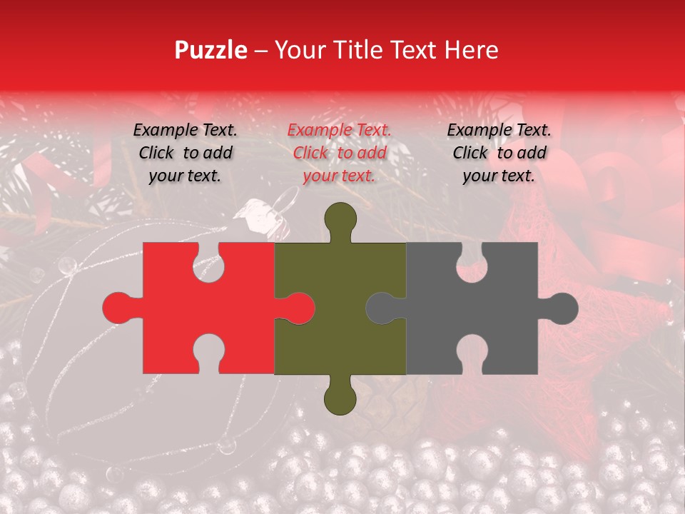 Christmas Decorations Star PowerPoint Template