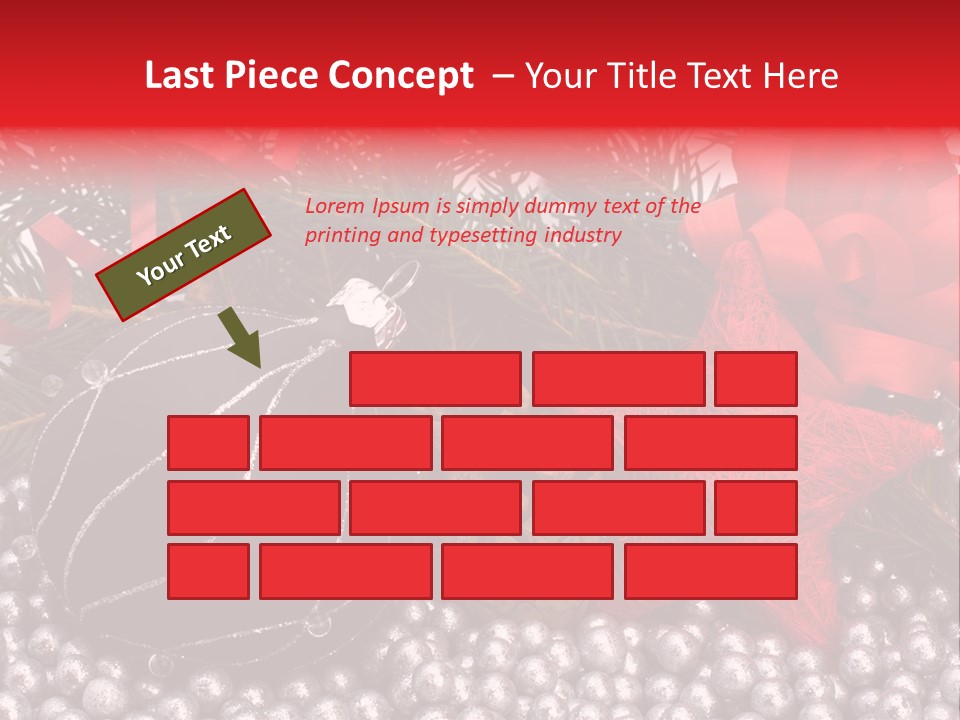 Christmas Decorations Star PowerPoint Template