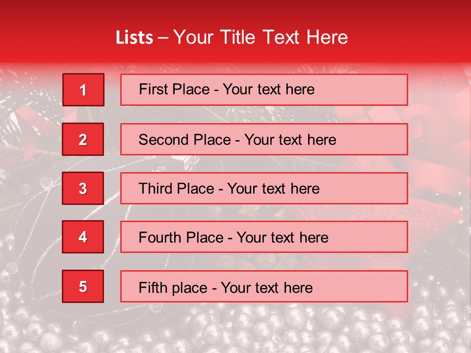 Christmas Decorations Star PowerPoint Template