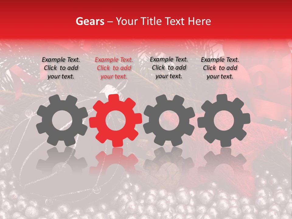 Christmas Decorations Star PowerPoint Template