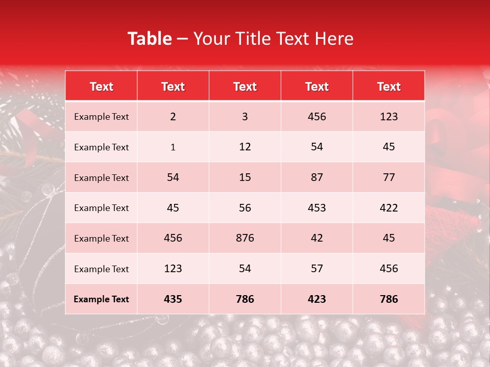 Christmas Decorations Star PowerPoint Template