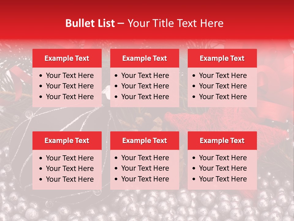 Christmas Decorations Star PowerPoint Template