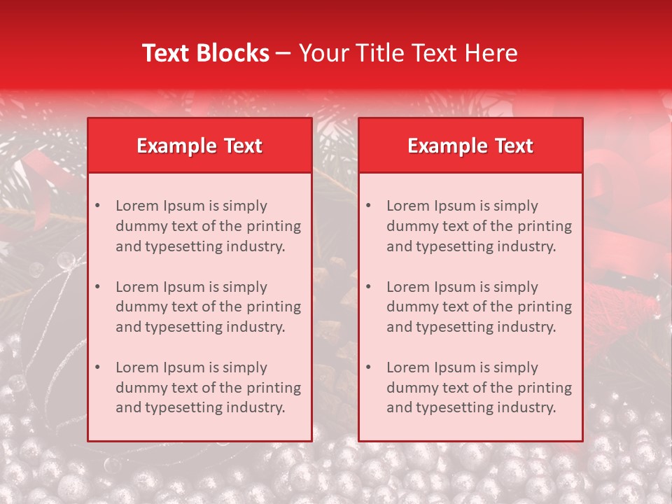 Christmas Decorations Star PowerPoint Template