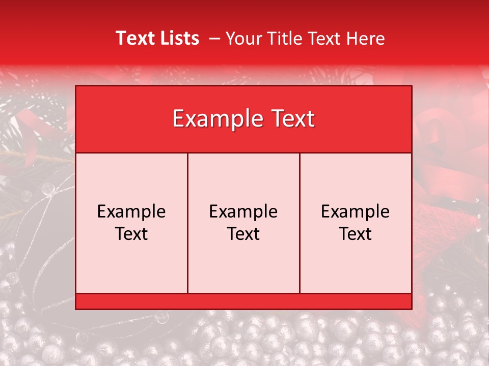 Christmas Decorations Star PowerPoint Template