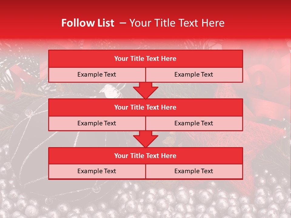 Christmas Decorations Star PowerPoint Template
