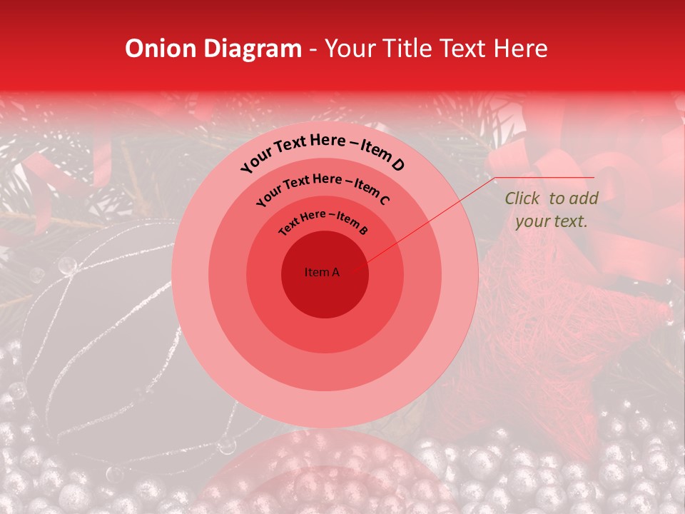 Christmas Decorations Star PowerPoint Template