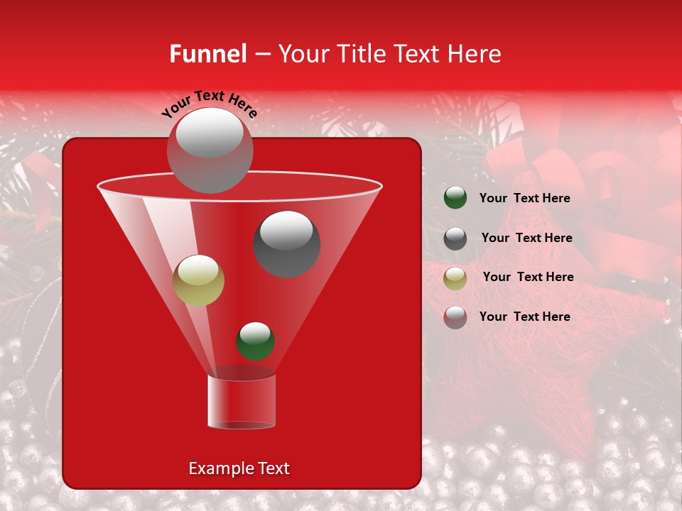 Christmas Decorations Star PowerPoint Template