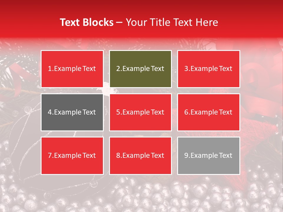 Christmas Decorations Star PowerPoint Template