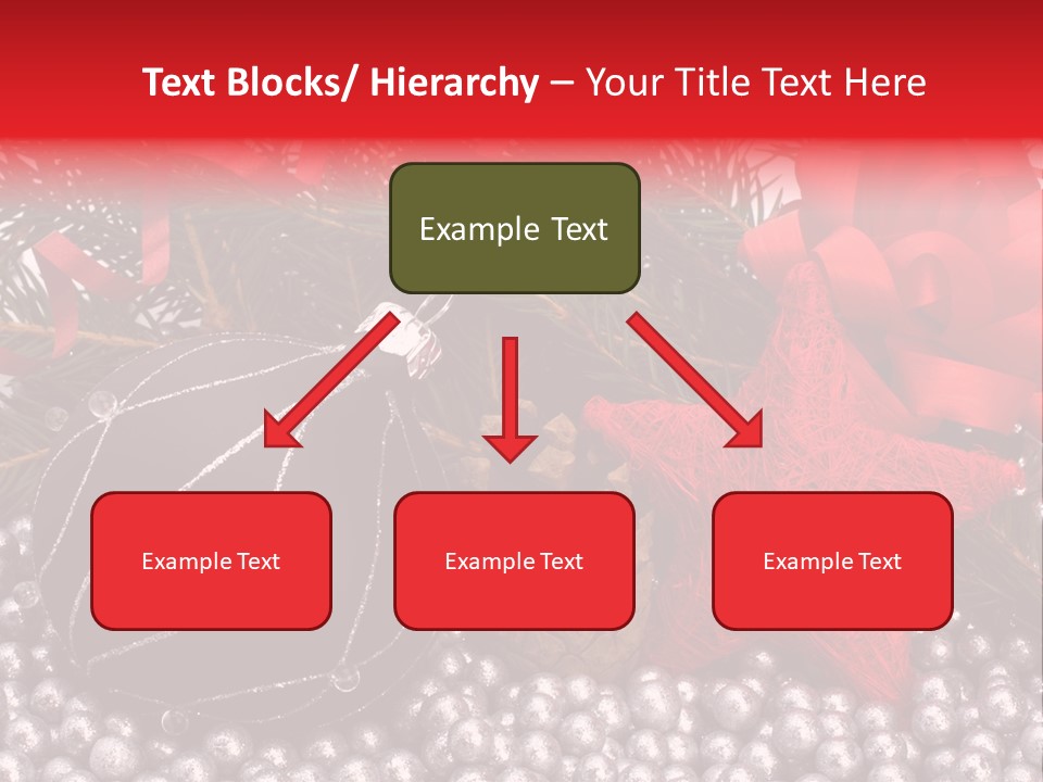 Christmas Decorations Star PowerPoint Template
