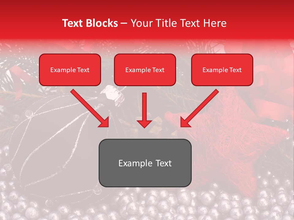 Christmas Decorations Star PowerPoint Template