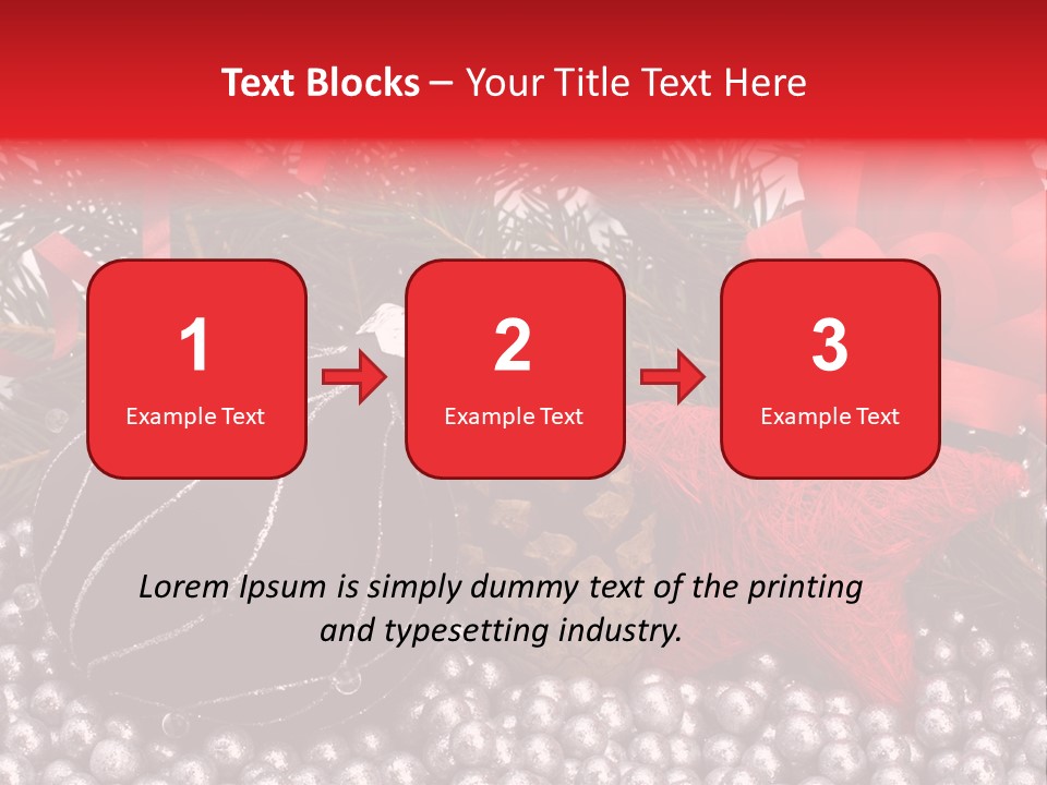 Christmas Decorations Star PowerPoint Template