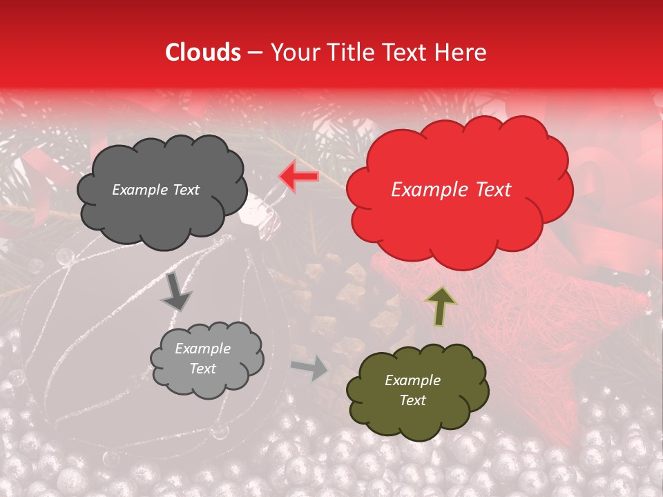 Christmas Decorations Star PowerPoint Template
