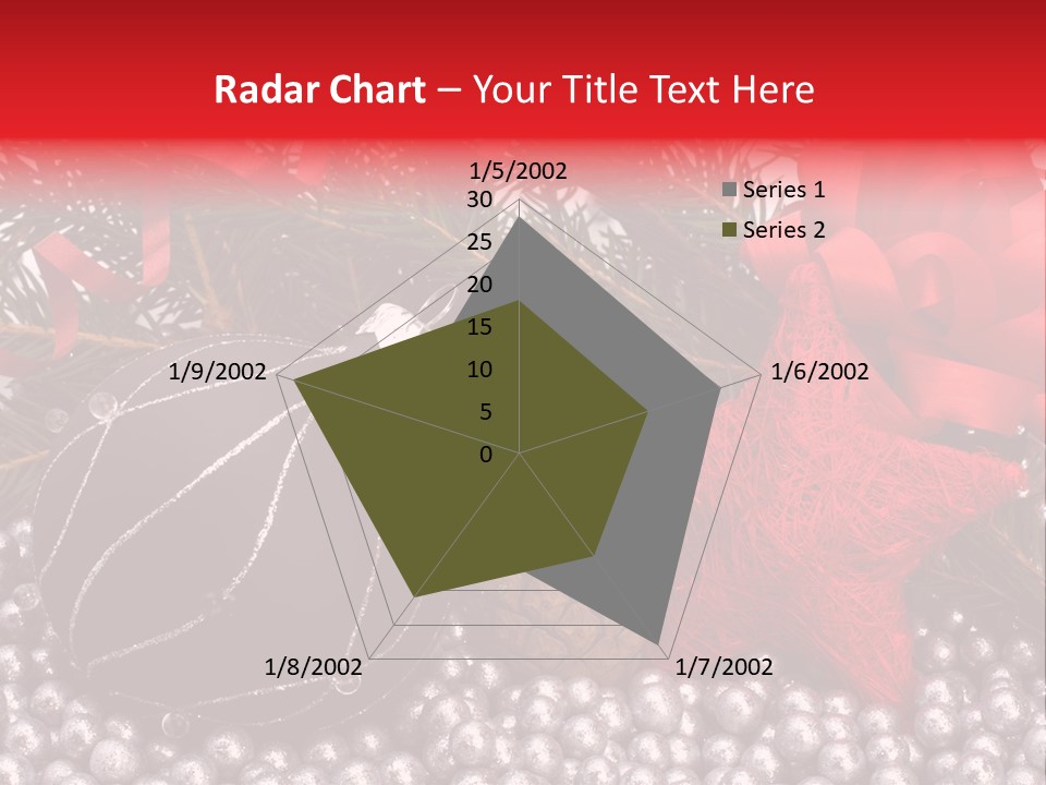 Christmas Decorations Star PowerPoint Template
