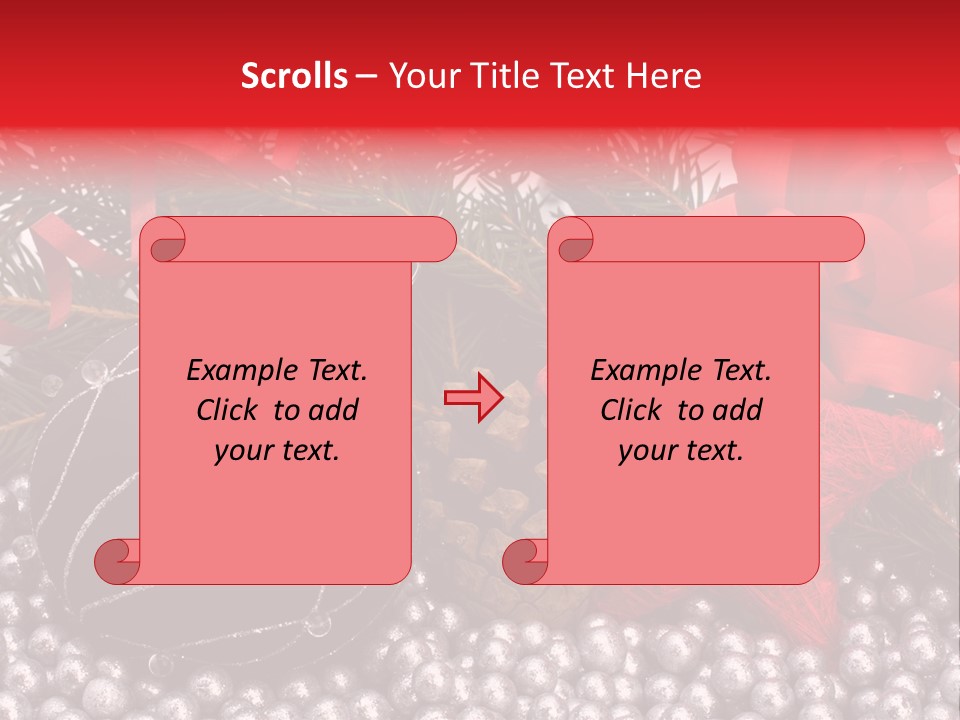 Christmas Decorations Star PowerPoint Template