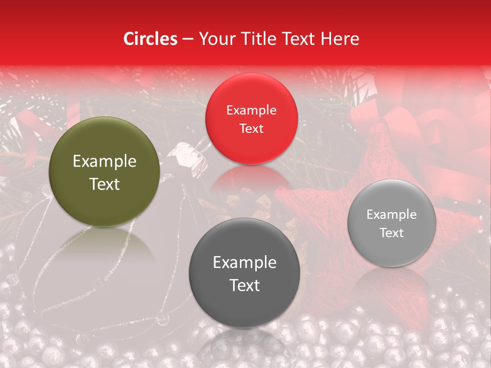Christmas Decorations Star PowerPoint Template