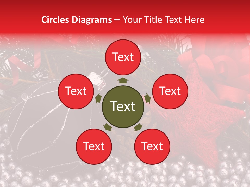 Christmas Decorations Star PowerPoint Template