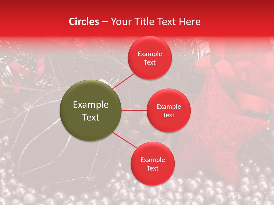 Christmas Decorations Star PowerPoint Template