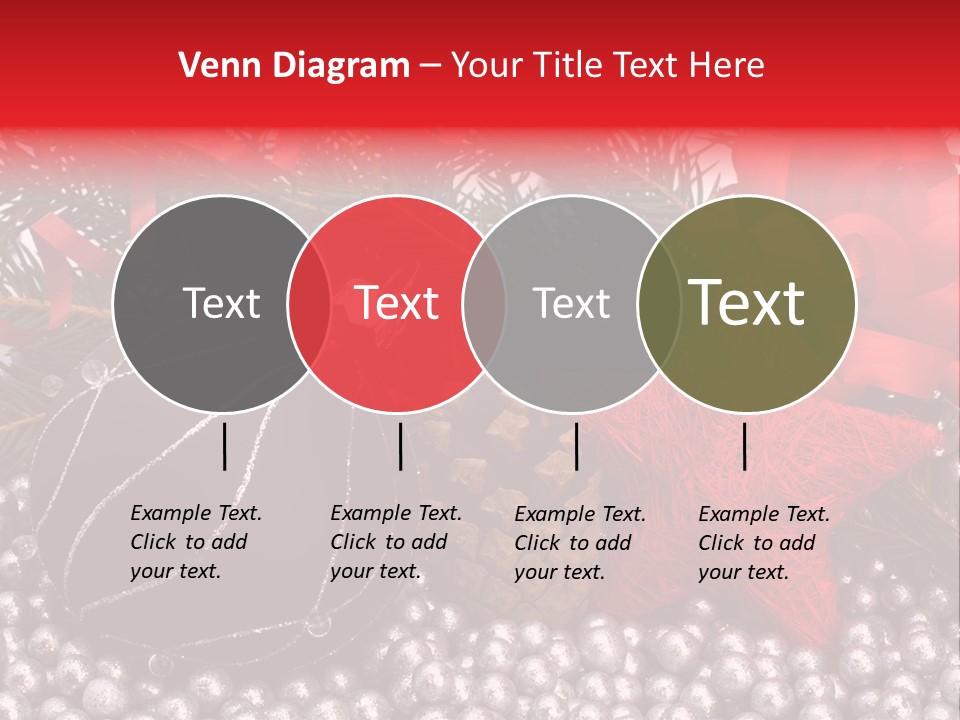 Christmas Decorations Star PowerPoint Template