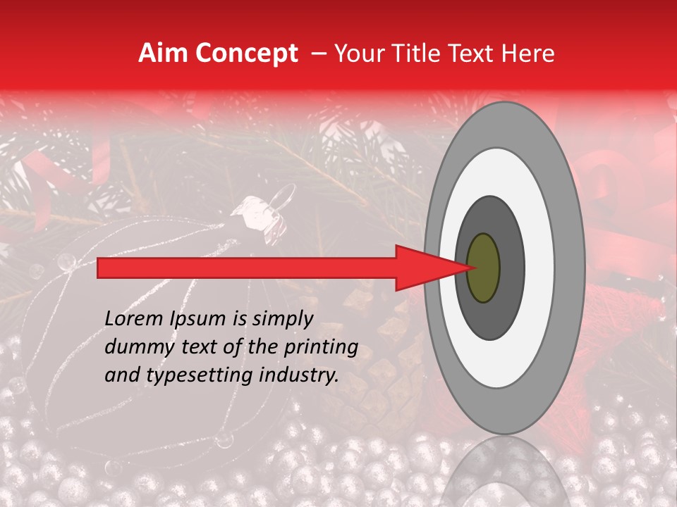 Christmas Decorations Star PowerPoint Template