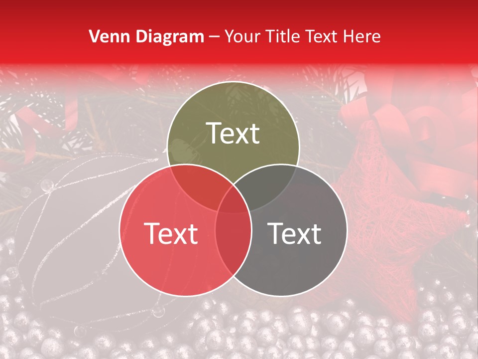 Christmas Decorations Star PowerPoint Template