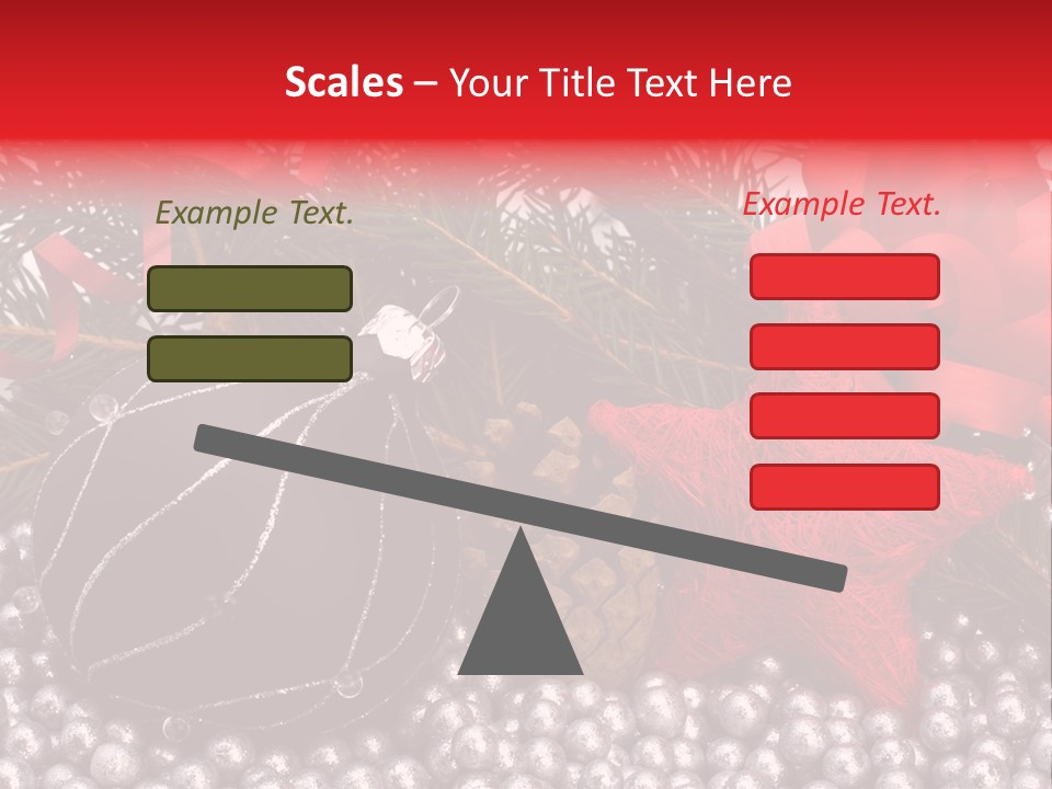 Christmas Decorations Star PowerPoint Template