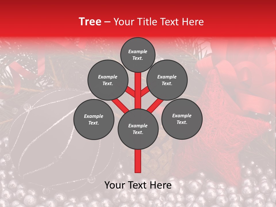 Christmas Decorations Star PowerPoint Template
