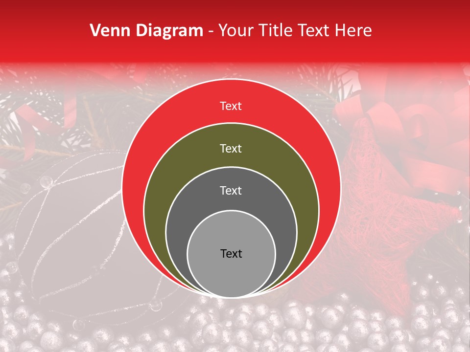 Christmas Decorations Star PowerPoint Template