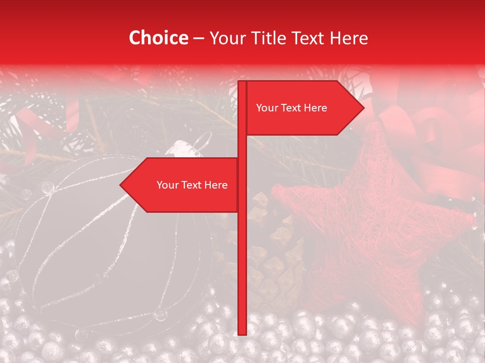 Christmas Decorations Star PowerPoint Template