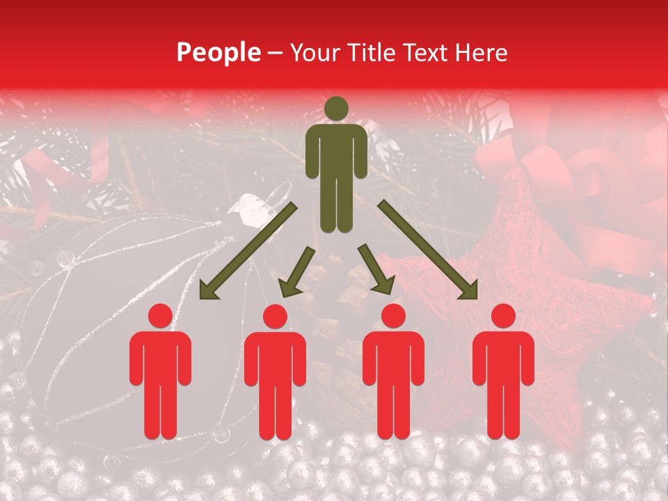 Christmas Decorations Star PowerPoint Template