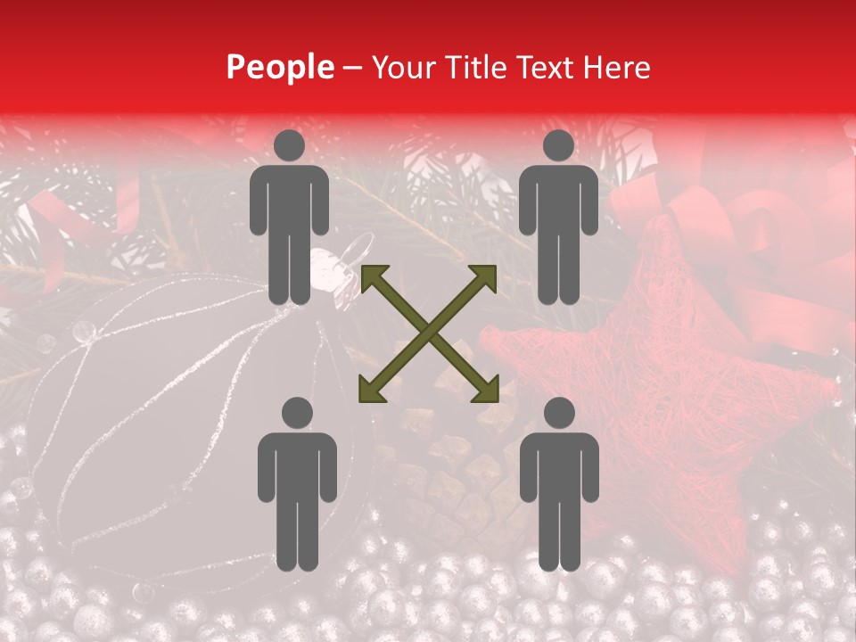 Christmas Decorations Star PowerPoint Template