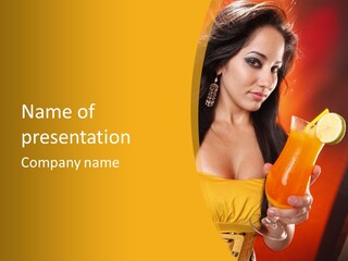 Mango Daiquiri PowerPoint Template